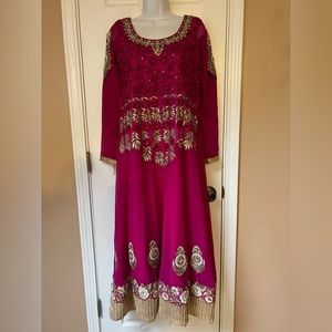 Hot Pink Indian Dress